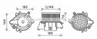 AVA QUALITY COOLING ft8438 -  Электродвигатель, вентиляция салона